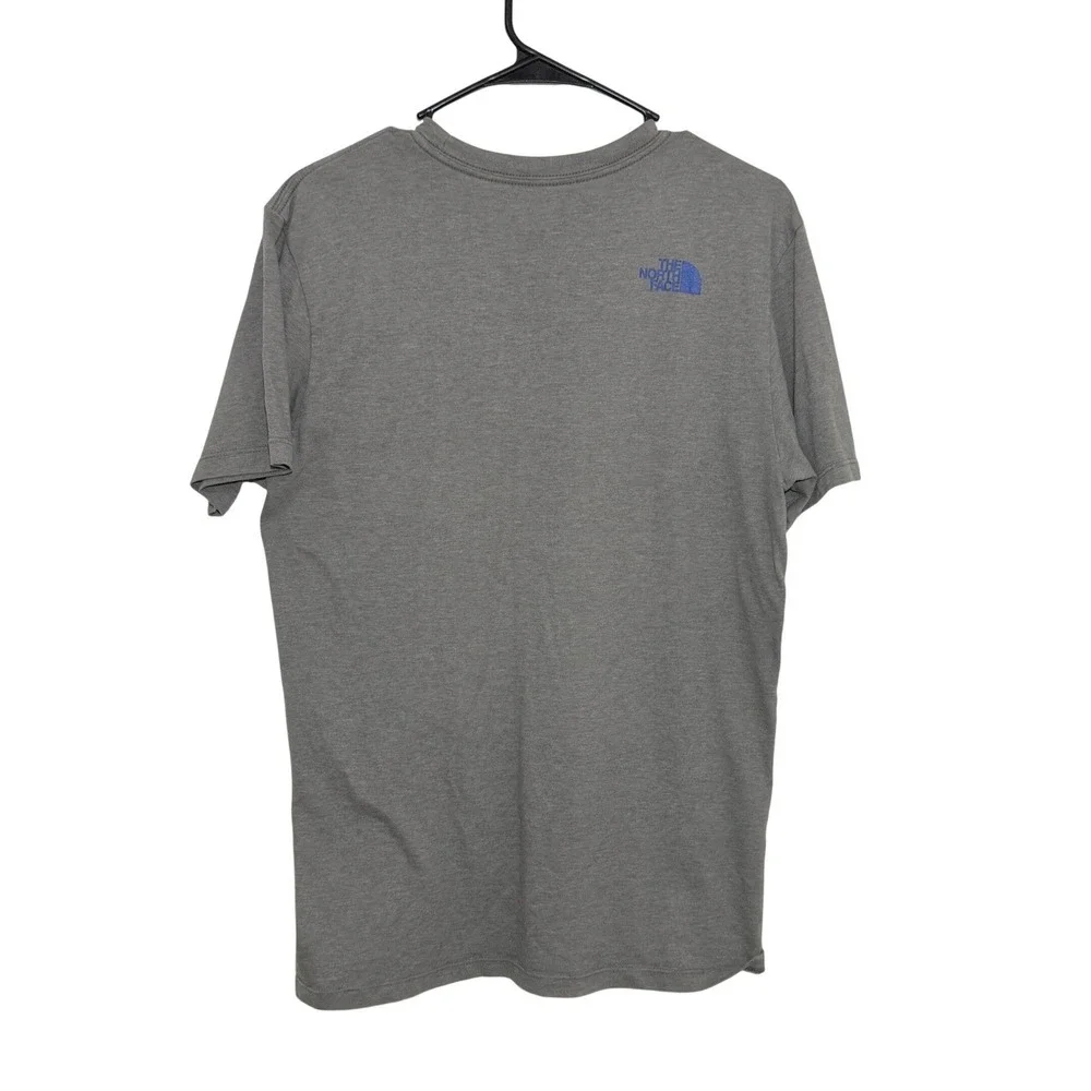 The North‎ Face Mens Graphic Tee Shirt Charcoal Grey Mountain Logo Size M